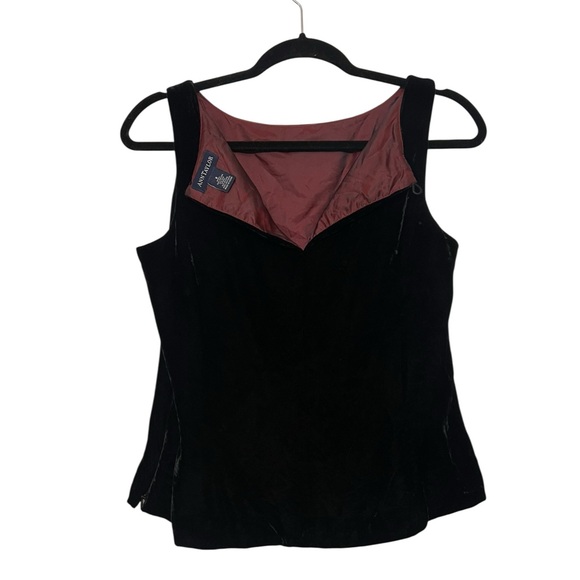 Vintage Ann Taylor Velvet Silk Blend Tank Top - Picture 4 of 4